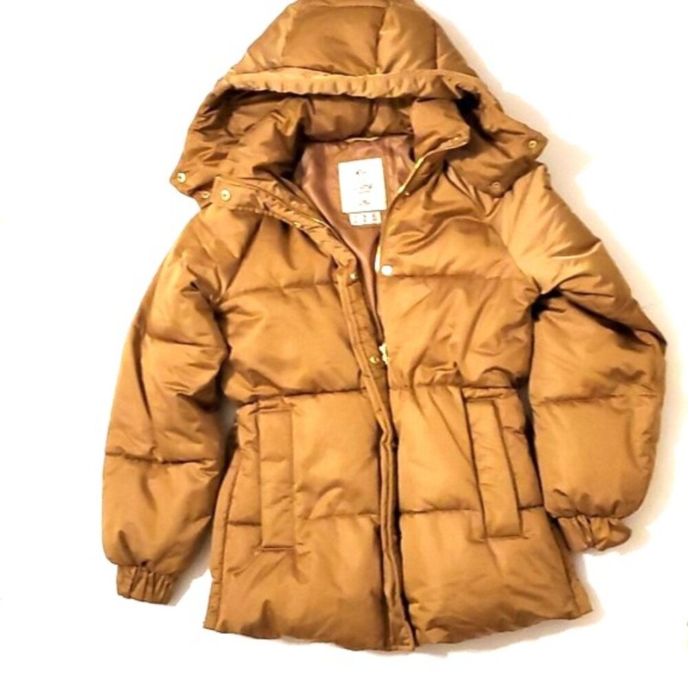 Abacrombie and Fitch ultra woman's hoodie puffer parker jacket copper XS